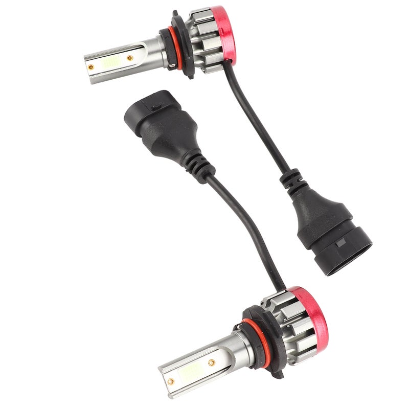 2 قطعة مصابيح ضباب LED من النوع EV19 9005/HB3 بقوة 30 واط، 8000 كلفن، 3000 لومن، لون أزرق جليد، بتركيبات شريحة DOB - Image 1