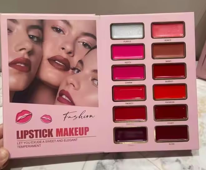 SKINPLUS Multipurpose 5 in 1 makeup book Eyeshadow  FACE  LIPS MULTI  COLOR MAKEUP PALETTE All in one makeup book palette Beauty eyes all in one - Image 3
