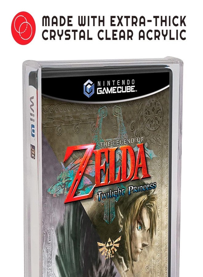 ايفورترو علبة عرض أكريليك من إيفوريترو مصممة لألعاب DVD (Wii/GameCube/PS2/Xbox/Xbox360) - غطاء حماية شفاف لعلب الألعاب مع حماية من الأشعة فوق البنفسجية - غطاء واقٍ سميك 4 مم لألعاب الفيديو القديمة (عبوة من قطعتين) - Image 5