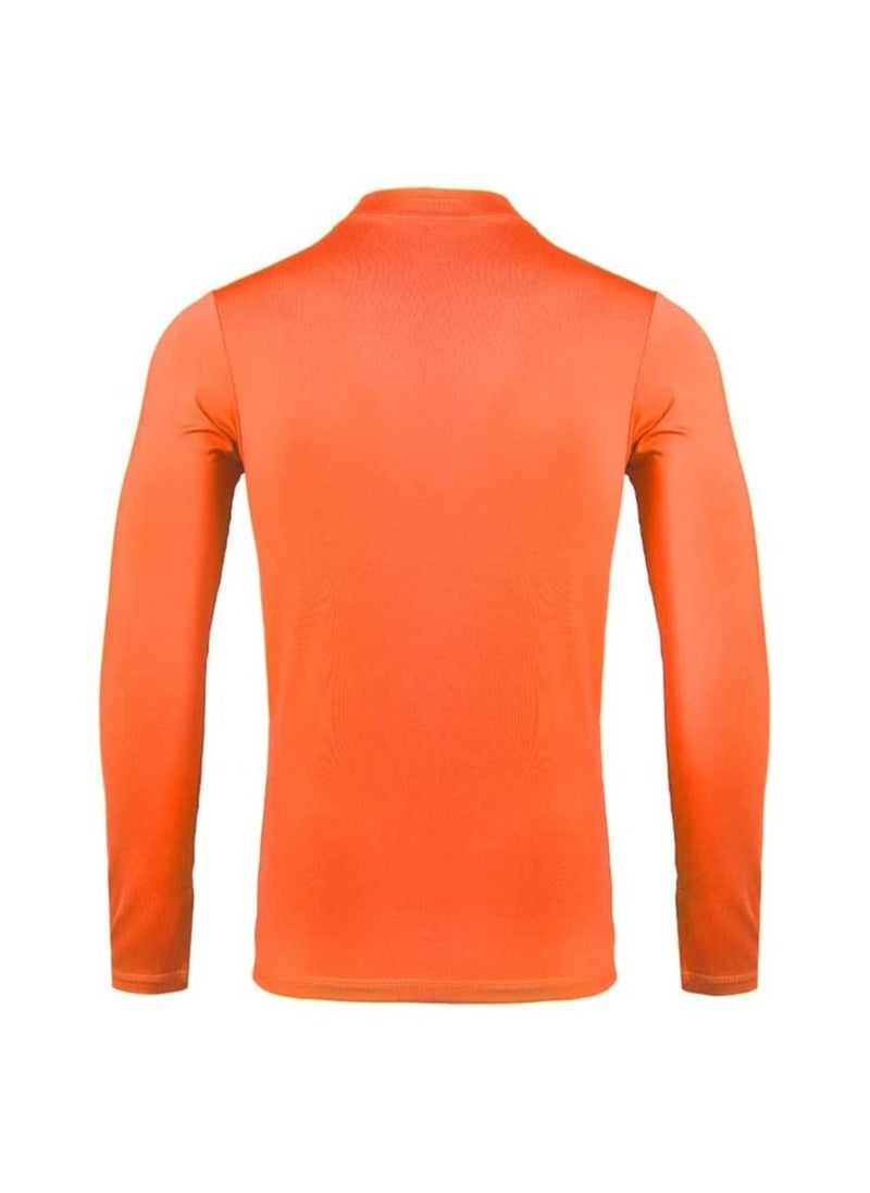 UHLSPORT uhlsport Men's Tight T-Shirt, Dry tech base For sports training Long round neck Very light elastic fabric Long sleeves  - Image 4