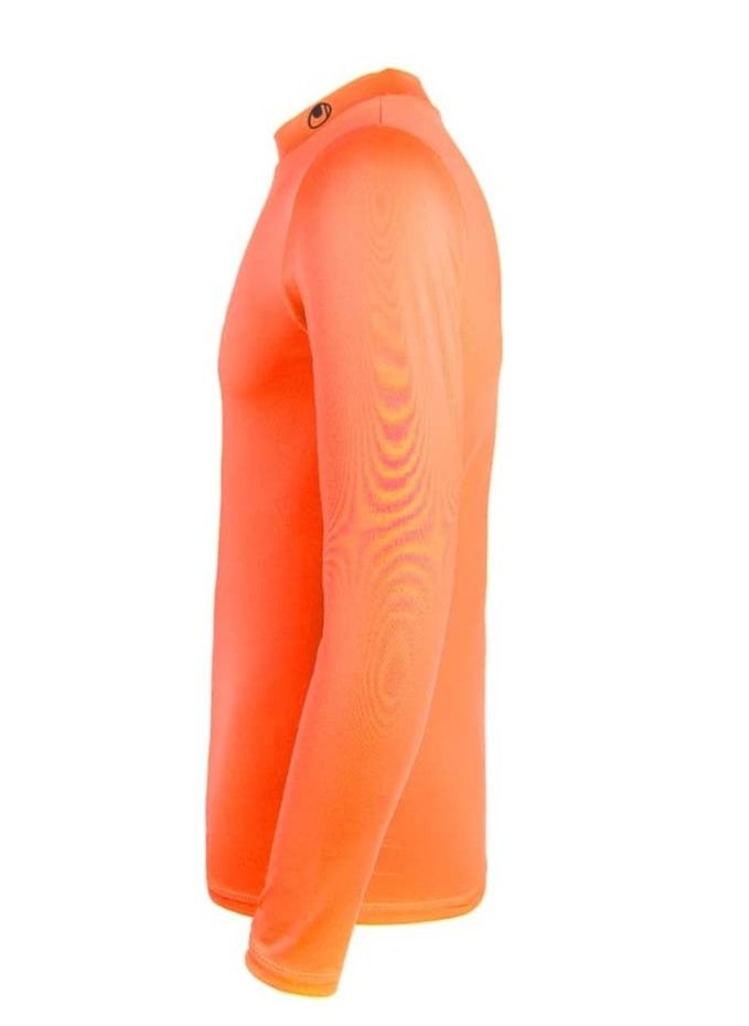 UHLSPORT uhlsport Men's Tight T-Shirt, Dry tech base For sports training Long round neck Very light elastic fabric Long sleeves  - Image 3
