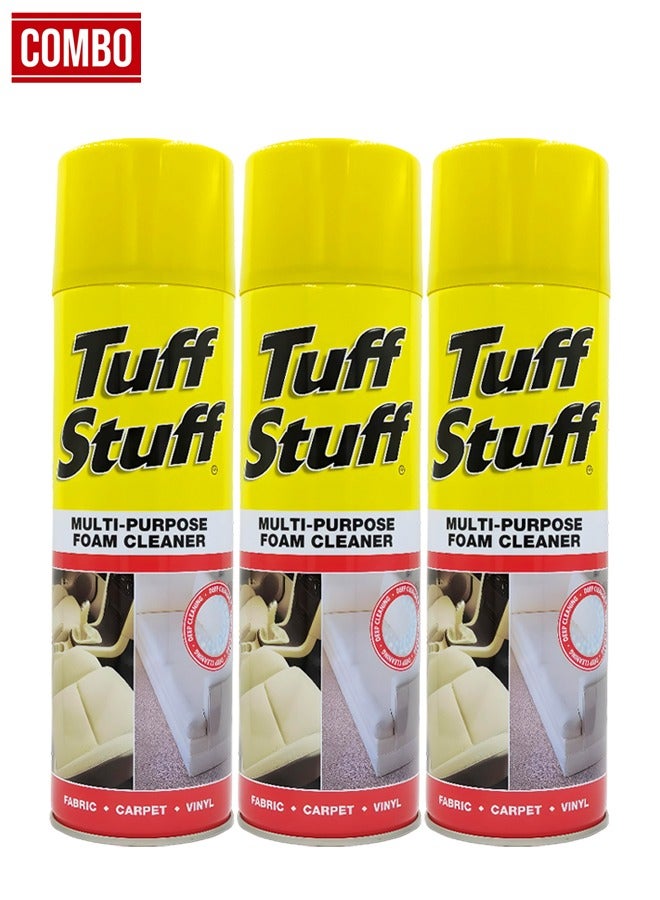 STP Combo Offer - Buy 3 PCS STP Tuff Stuff Multi Purpose Foam Cleaner Use On Car Interior, Furniture, Carpet 623ml - Image 1