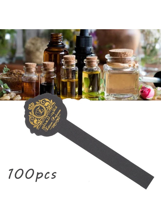 بازار 100 شريط اختبار عطر أسود - ورق نشاف احترافي للعطور والزيوت العطرية لمحلات العطور، واختبار العود والعطار والعلاج بالروائح، وشرائط عطرية للاستخدام مرة واحدة للرجال والنساء - Image 3