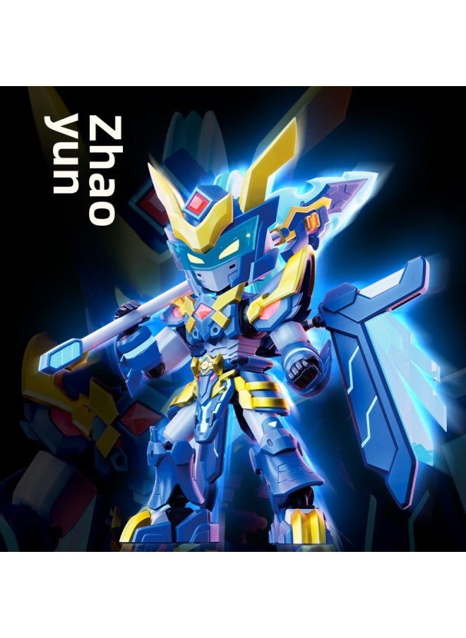 Magic Spelling Three Kingdoms Building Blocks Spelling Lv Bu Zhao Yun Guan Yu Sun Shangxiang Hero Mecha Spelling Toys Shang Chao-color:Fantasy Three Kingdoms [lu Bu]  - Image 5