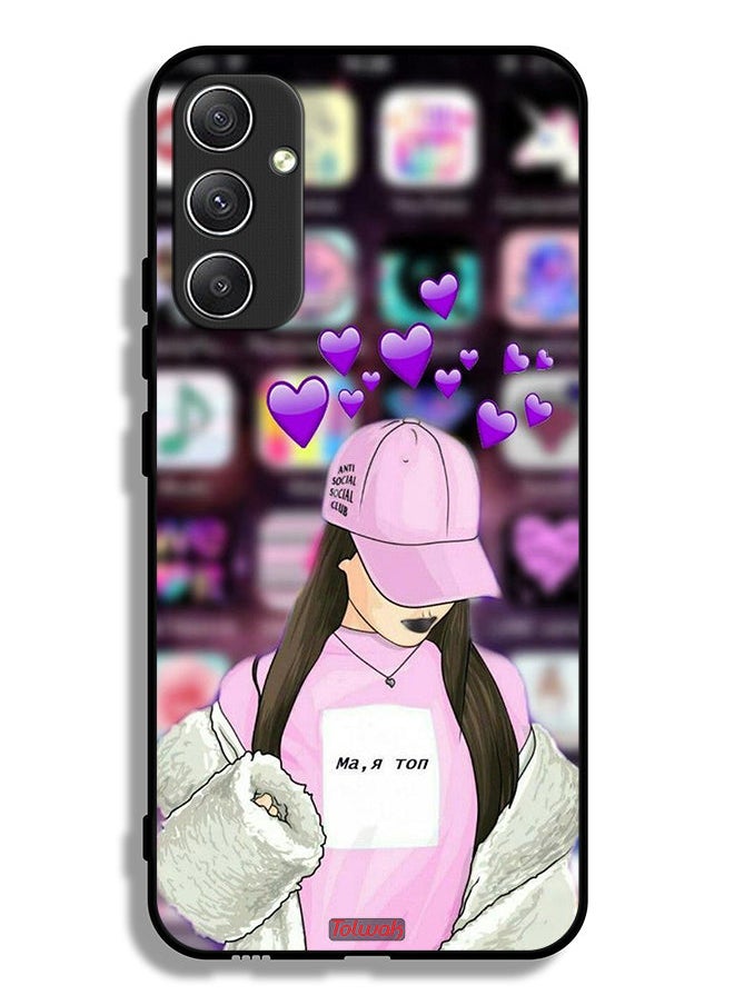 Tolwak Samsung Galaxy A34 5G Protective Case Cover Anti Social Club  - Image 1