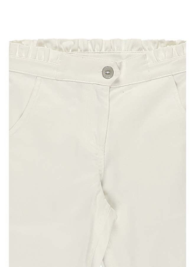 Panco Girls STARS Gabardine Trousers with Gather Detail at Waist - Image 5