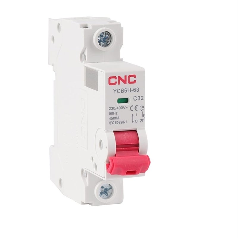 YCB6H 63 1P 25A Miniature Circuit Breaker MCB Din Rail Mount 6A To 32A - Image 1
