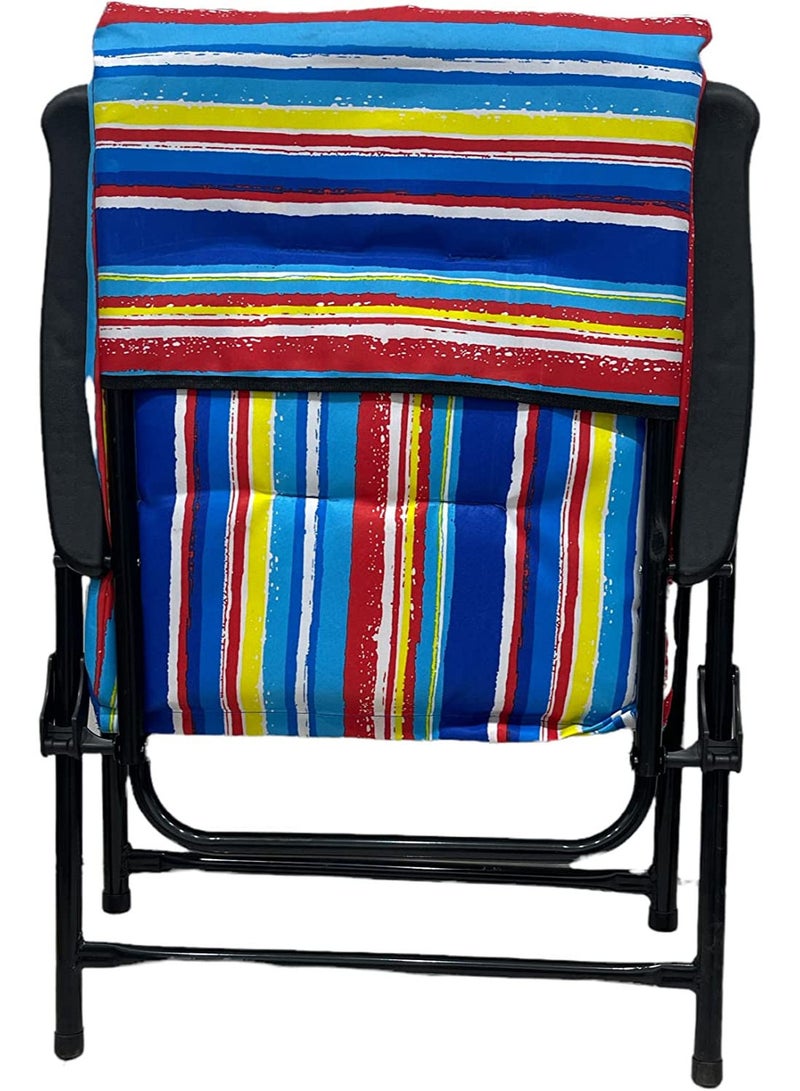 Generic Outdoor Camping Chair Folding Design High Back Comfort and Metal Frame for Patio Porch Lawn - Image 3