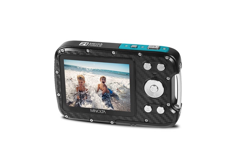 Minolta Waterproof Digital Camera - Underwater 16ft, 21MP Photos, 1080p HD Video, 2.8â€ LCD, 4X Digital Zoom, Anti-Shake, Face Detection, Smile Capture, Scene Modes, 16GB Memory Card (Teal) - Image 4