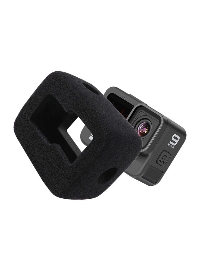 Foam Windslayer Housing Case for Hero 10/ 9, Windscreen Windshield Windslayer Cover Muffler Housing Frame Case Compatible for Gopro Hero 10/ 9 (Black 2 Pack)  - Image 1