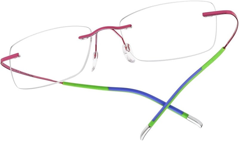 FONEX Titanium Glasses Frame,Rimless Frameless Optical Eyewear Eyeglasses for Men and Women F85634 - Image 1