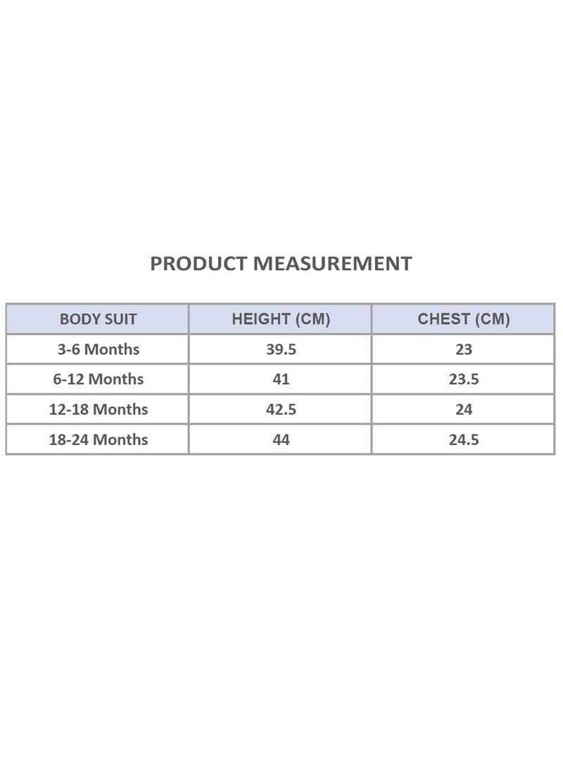 AIKO-Pack of 3 Multicolor Baby Body Suit - Image 4