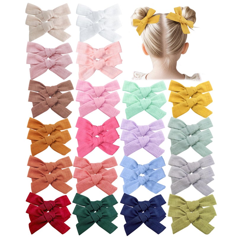 Prohouse 40 PCS Baby Girl Hair Clips Alligator Hair Bows for Toddlers Kids Baby Hair Accessories