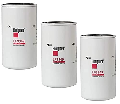 LF3349 Fleetguard Lube FullFlow SpinOn Pack of 3 Replaces Donaldson P558615 Wix 51607 Napa 1607 Baldwin BT339