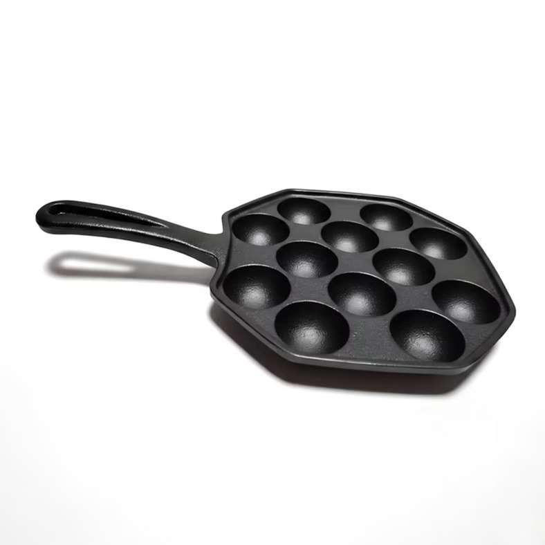 Pan Home Cast Iron Takoyaki Pan - Black - Image 5