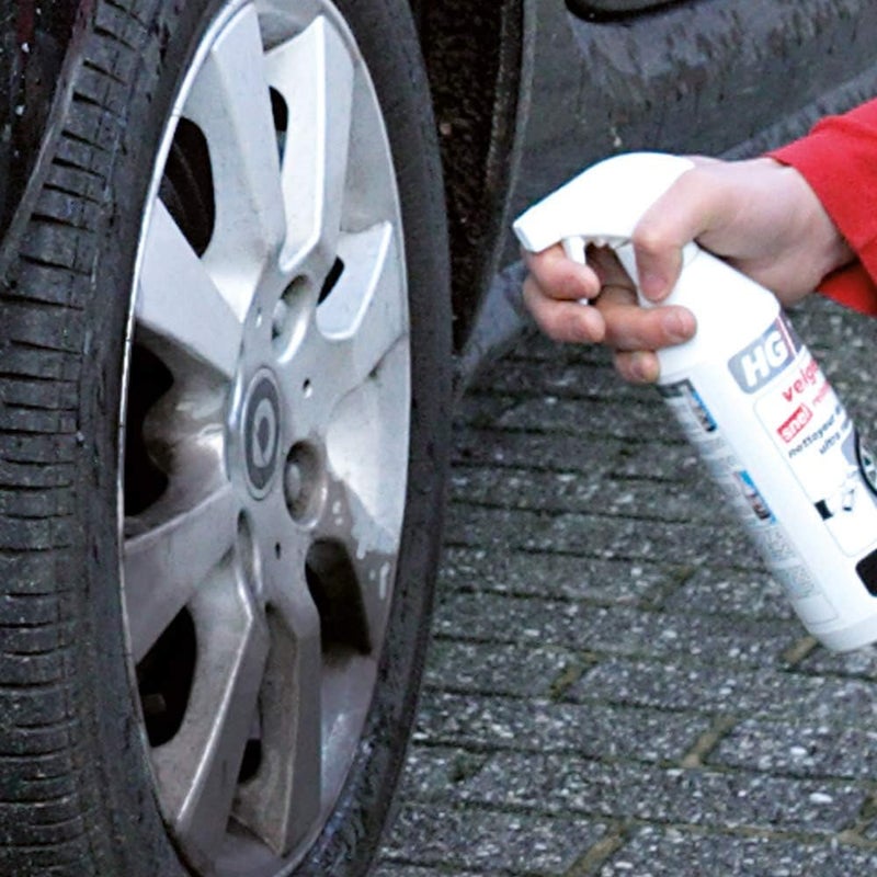 HG Wheel rim cleaner 500 ml, for shiny clean rims, removes dirt - Pre-treatment Car Wash 154050106 - Image 3