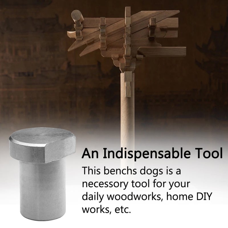 Stainless Steel Desktop Bench Dogs: 19mm Diameter Rust-resistant Durable Portable Tool - Easy To Operate Workbench Limit Block for Woodworking Home DIY Projects - Image 2