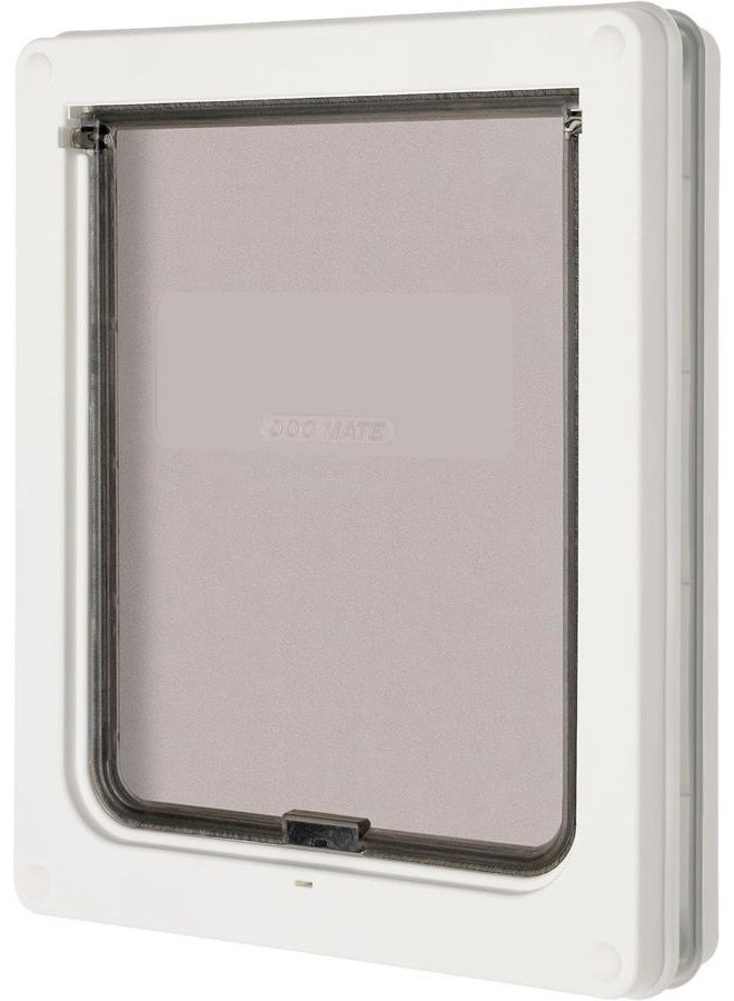 Dog Mate Cat Lockable Medium Door - White - Image 1