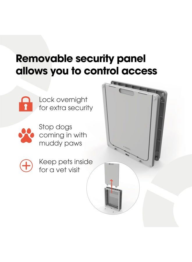Dog Mate Cat Lockable Medium Door - White - Image 2