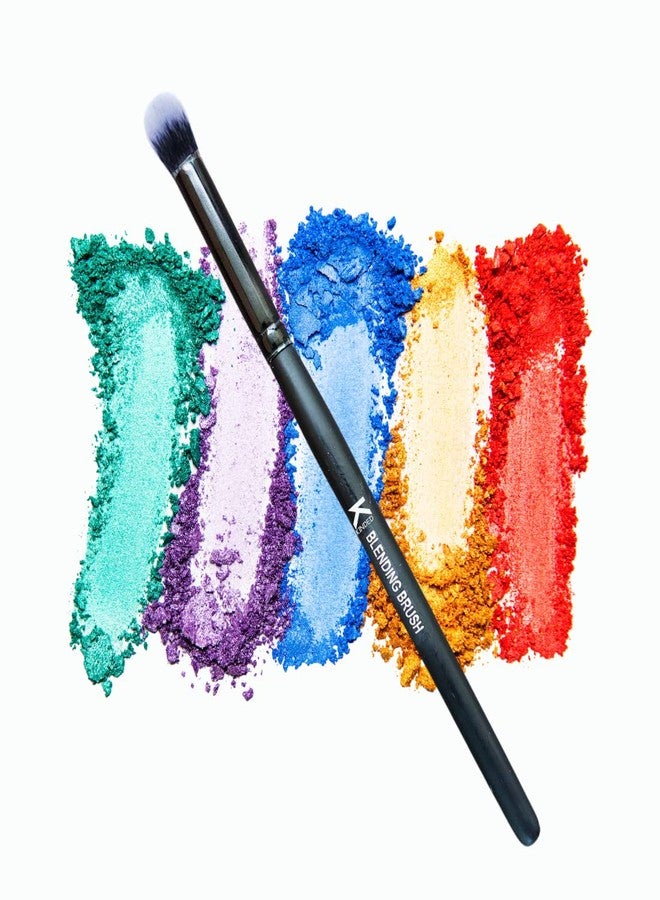 KINDED Blending Eye Shadow Brow Bone Eyebrow Makeup Brush Professional Series for Makeup Beauty with Smooth Soft Synthetic Hair Bristles Anti Rust Aluminium Ferrule Natural Wooden Handle Grip - Image 5