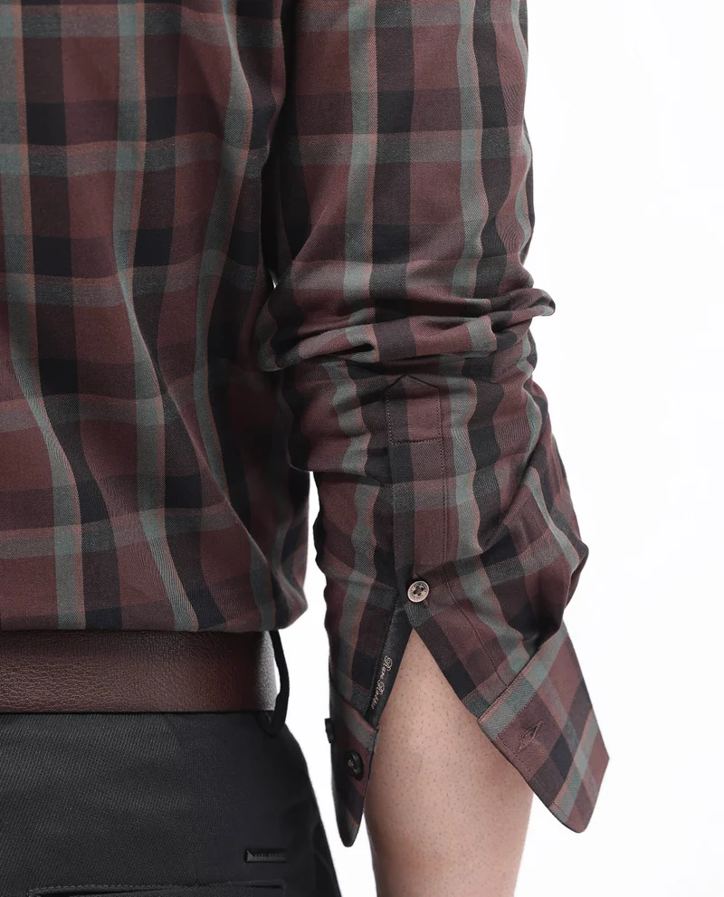 Rare Rabbit Men's Cotton Checks Shirt