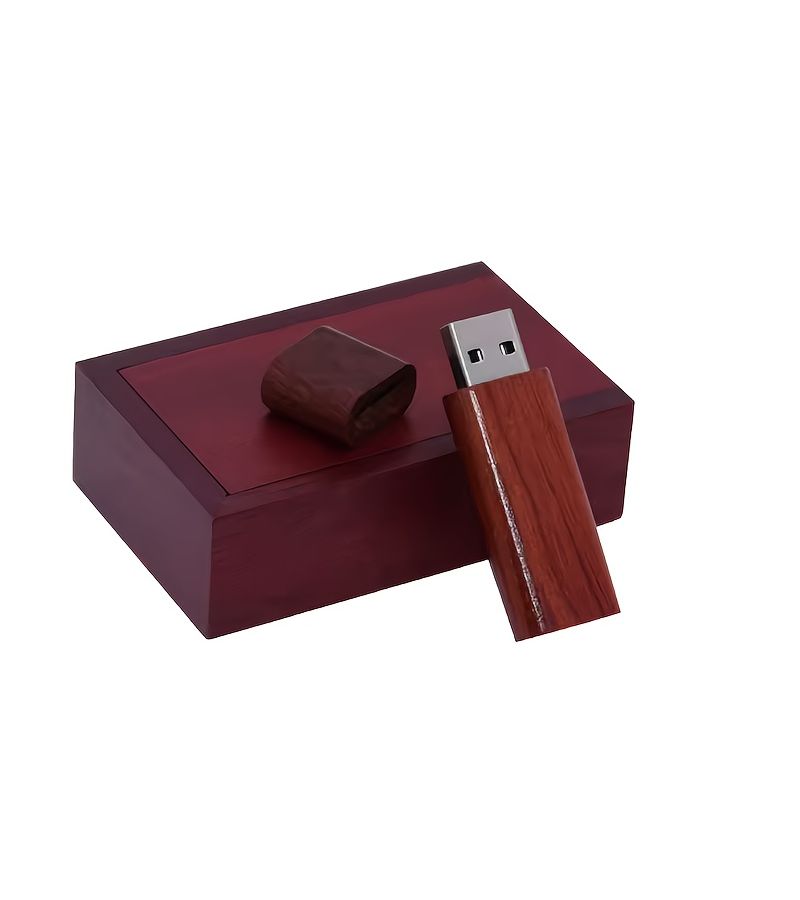 محرك أقراص USB من الخيزران الكربوني سعة 8 غيغابايت، عصا ذاكرة محمولة، هدية راقية مجموعة درايف إبهام - Image 4