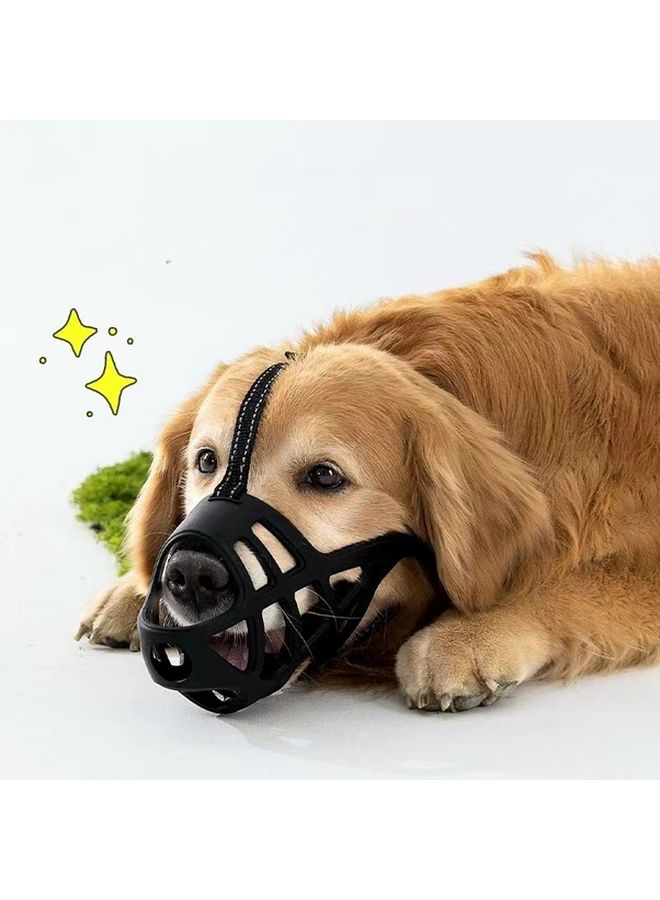Heavy Duty Dog Muzzle For Large Dogs Aggressive Bite Proof Basket Muzzle With Breathable Mesh Panels And Buckle Closure Compatible With German Shepherds Rottweilers Huskies Ideal For Training Grooming Veterinary Visits Durable Easy To Clean Comfortable Fit - Image 5