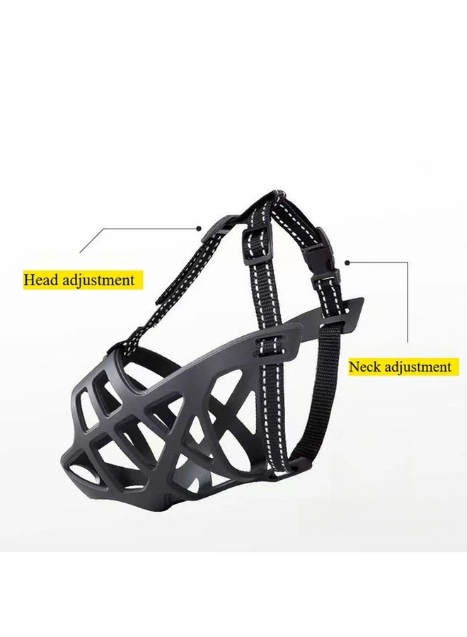 Heavy Duty Dog Muzzle For Large Dogs Aggressive Bite Proof Basket Muzzle With Breathable Mesh Panels And Buckle Closure Compatible With German Shepherds Rottweilers Huskies Ideal For Training Grooming Veterinary Visits Durable Easy To Clean Comfortable Fit - Image 3