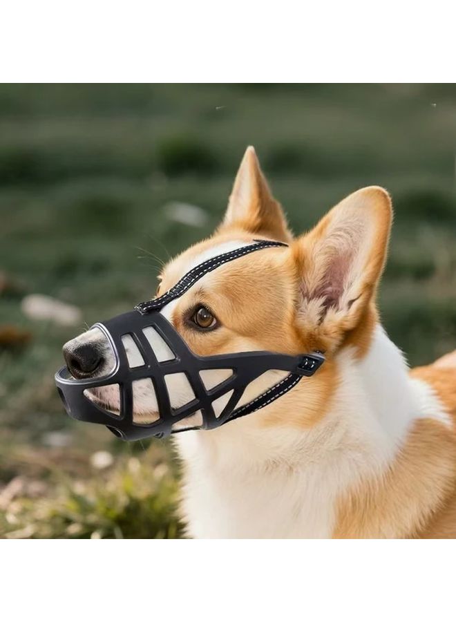 Heavy Duty Dog Muzzle For Large Dogs Aggressive Bite Proof Basket Muzzle With Breathable Mesh Panels And Buckle Closure Compatible With German Shepherds Rottweilers Huskies Ideal For Training Grooming Veterinary Visits Durable Easy To Clean Comfortable Fit - Image 4