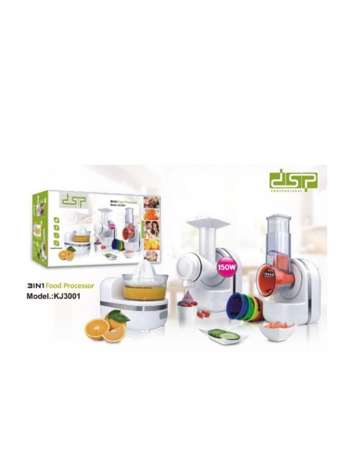 DSP 3 In 1 Food Processor 150W For Ice cream, Dessert making and Juicer White - Image 2
