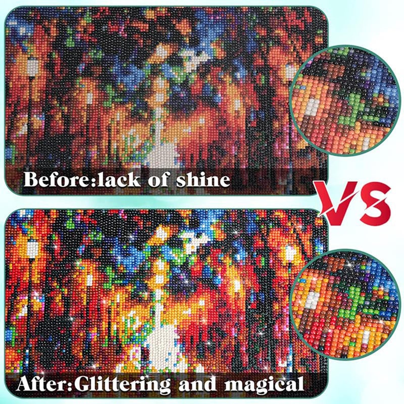 Excefore 2Pcs Diamond Painting Glue Sealing Wax Jigsaw Adhesive 240Ml Diamond Painting Sealer Permanent Fixing And Glittering Effect Diamond Handicrafts Brightening Prevents Shedding Comes With Sponge Tip - Image 5