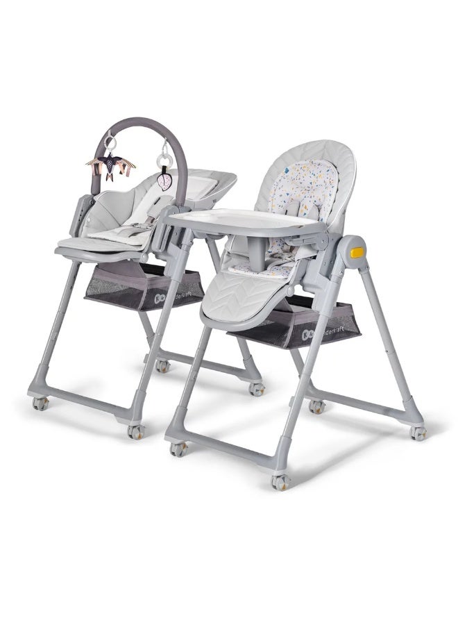 كيندركرافت كرسي عالي للأطفال متعدد الأستخدامات و المهام مع العاب رصاصي - 17174 - Image 1