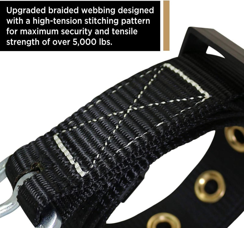afp Tongue Buckle Body Harness, Heavy-Duty Tool Safety Belt, Construction Fall-Protection (OSHA/ANSI) - Image 4
