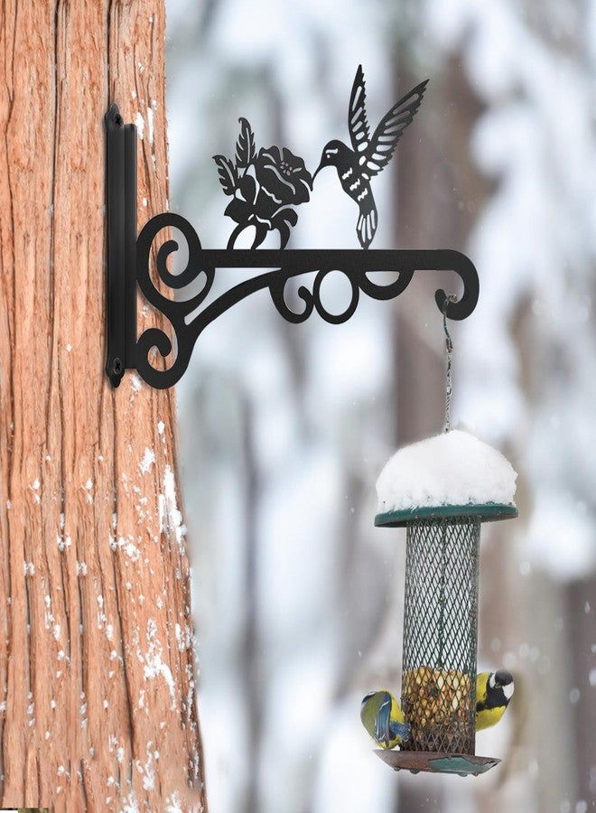 RANRTI 2-Pack 10 Inch Aesthetic Plant Hangers Outdoor - Metal Hanging Plant Bracket with Beautiful Hummingbird Pattern - Heavy Duty Plant Hooks for Hanging Plants, Bird Feeder, Wind Chime, Lantern - Image 4