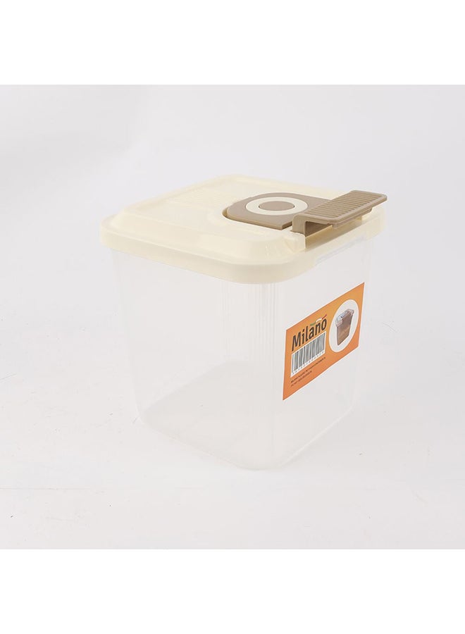 milano Plastic Pet Food Storage Container – Airtight Durable Bin with Lid & Scoop for Dry Dog & Cat Food, Odor-Free BPA-Free Design, Keeps Pet Food Fresh & Organized L27.5XW28XH27Cm - Image 1