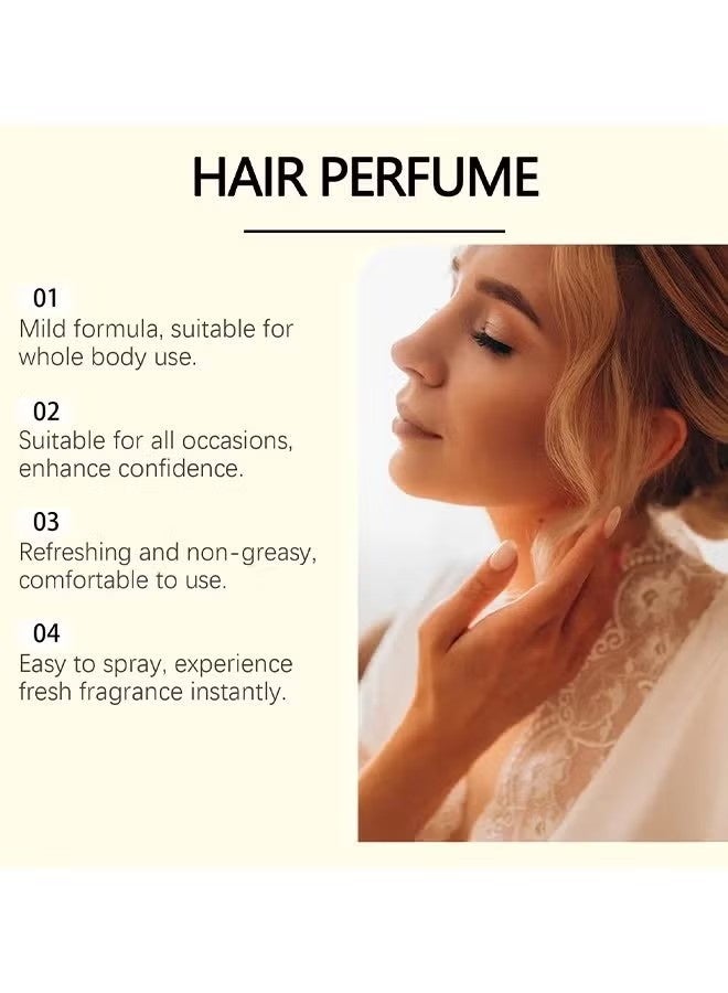 روكسيليس تسخين عطر الشعر السكر للنساء، نظيفة، إزالة الرائحة وبراءة اختراع تقنية القضاء على الرائحة، ضباب الجسم، تنعش الشعر، الجسم والوسائد، الحمضيات الحلوة ورائحة الفانيلا الدافئة، 50 مل - Image 3