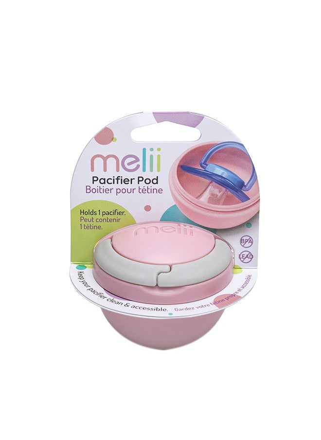 melii Baby Pacifier Pod - Adorable And Practical Baby Pacifier Storage - Bpa Free Safety - Easy To Cary 