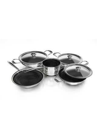 8-Piece Tri-Ply Stainless-Steel-Honeycomb Cookware Set - pzsku/Z41394655BA9D76B688DBZ/45/_/1739789311/7bb7d71b-15f4-4e32-83c5-855ea202955c