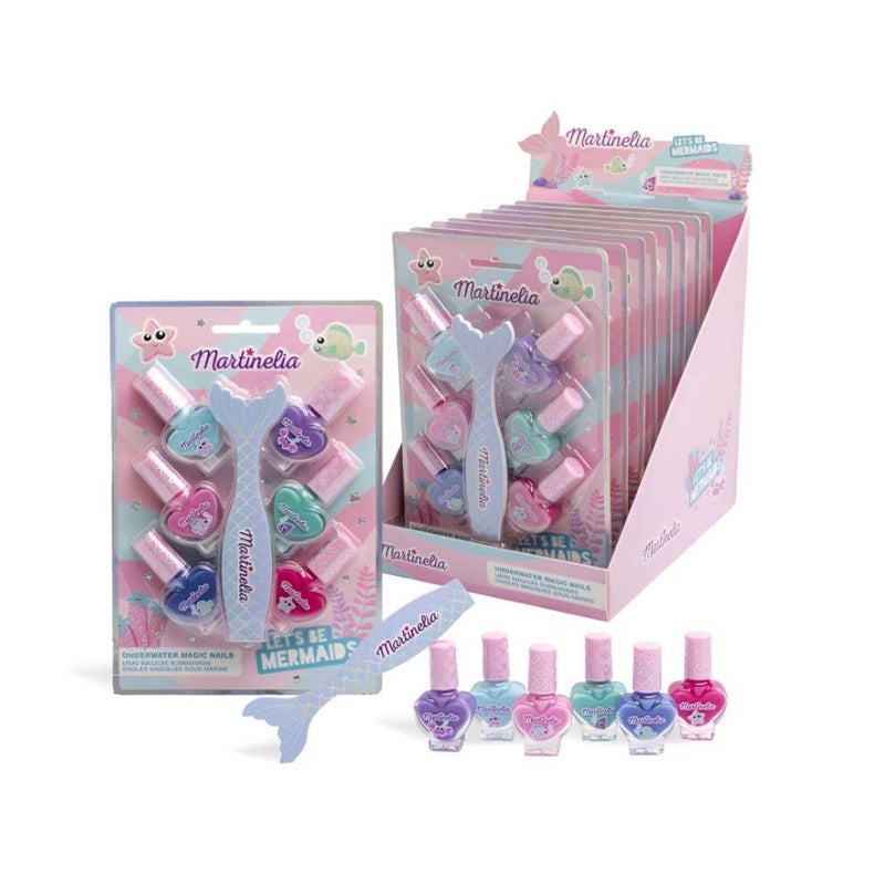 Martinelia Let’s Be Mermaids Underwater Magic Nails Polish Set (21 ml, 7 Pieces) - Image 1