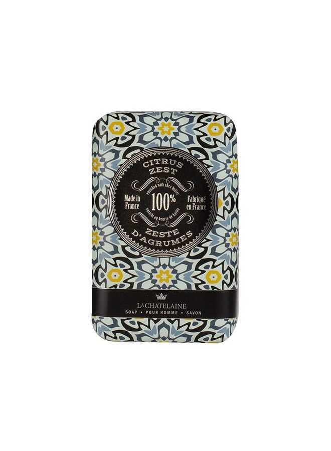 La Chatelaine Shea Butter Bar Soap| Natural And Organic |Triple Milled | Made In France | Large (Citrus Zest) - Image 2