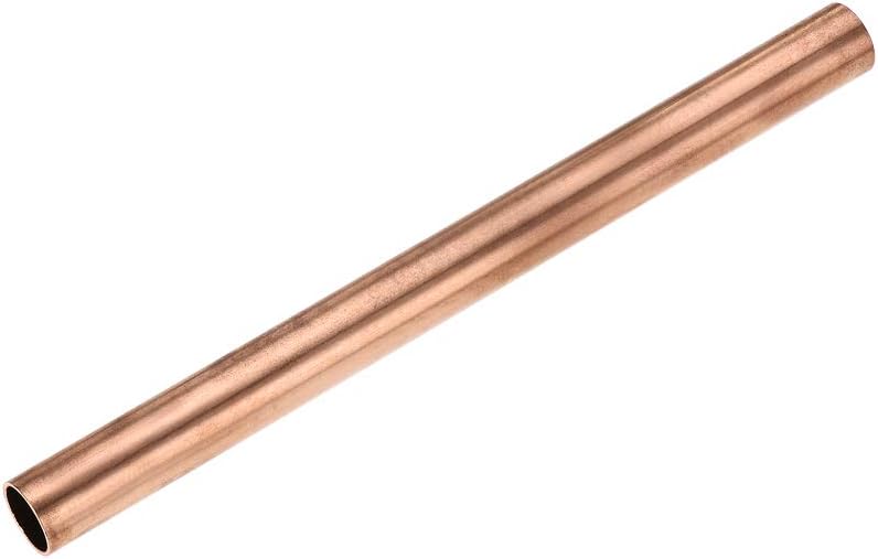 uxcell Copper Round Tube, 16mm OD 1mm Wall Thickness 200mm Length Straight Pipe Tubing - Image 1