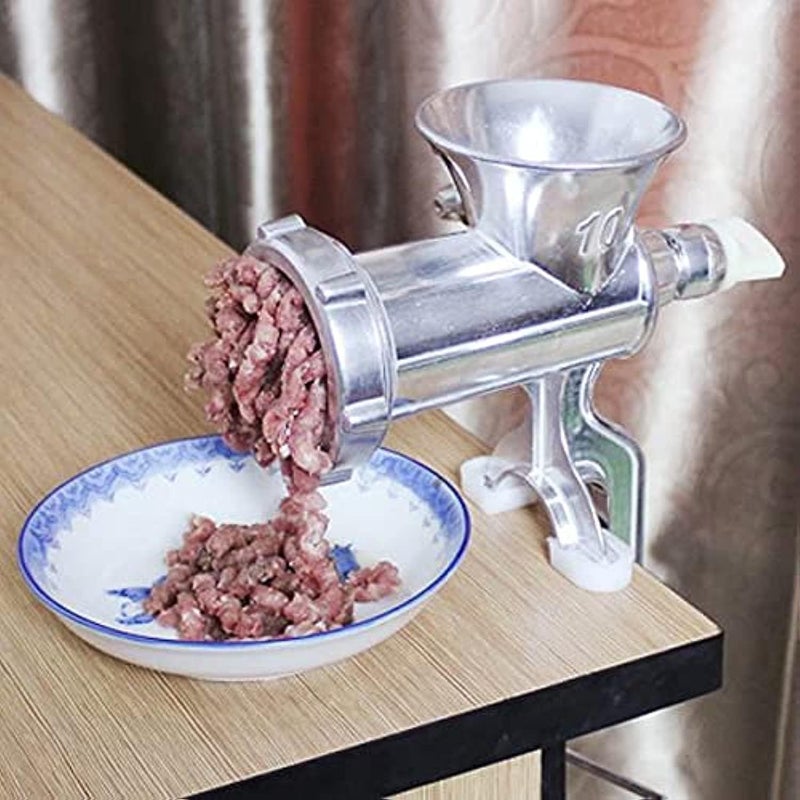 Manual Meat Mincer Aluminum in Box - Multi-Use for Meat, Onion, Vegetables, Kofta and Biscuits - Image 2