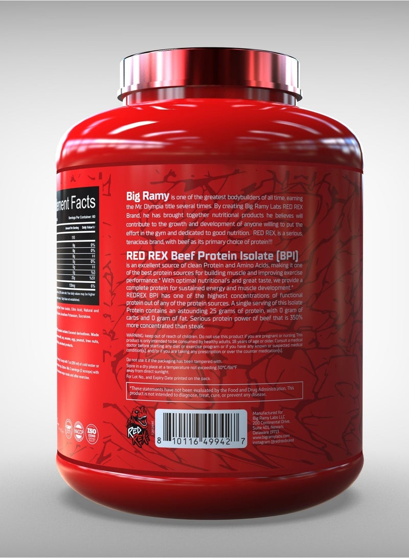 مختبرات رامي الكبرى ريد ريكس -  بيف بروتين أيزوليت - نكهة ليمون لايم - 4رطل - 60 حصة - Image 2
