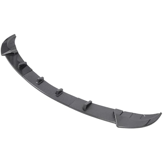 Luocute Front Bumper Spoiler Lip, Bumper Guard Plate Lip Spoiler 3 Parts Improve Sporty Appearance for 5 Series F10 F11 Standard Prefacelift 2011 to 2014 (Carbon Fiber Style) - Image 1