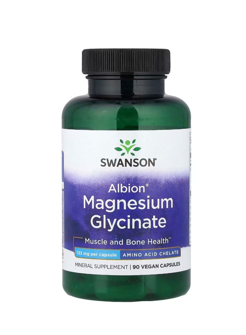 سوانسون ألبيون مغنيسيوم جليسينات 133 مجم - 90 كبسولة نباتية - Image 1