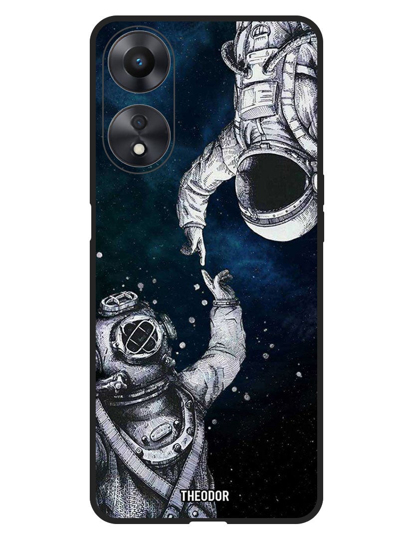 Theodor Protective Case Anti Scratch Shock Proof Bumper Cover For Oppo A1 5G Astronaut And Diver - Image 1