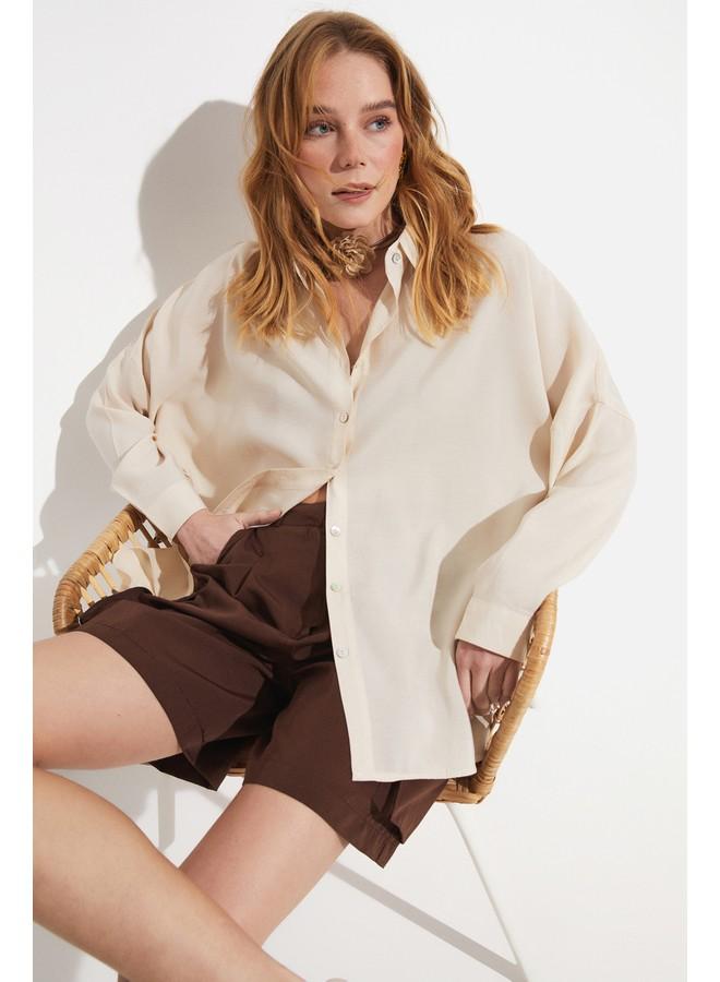 June Women Cargo Pocket Short Brown - Image 2