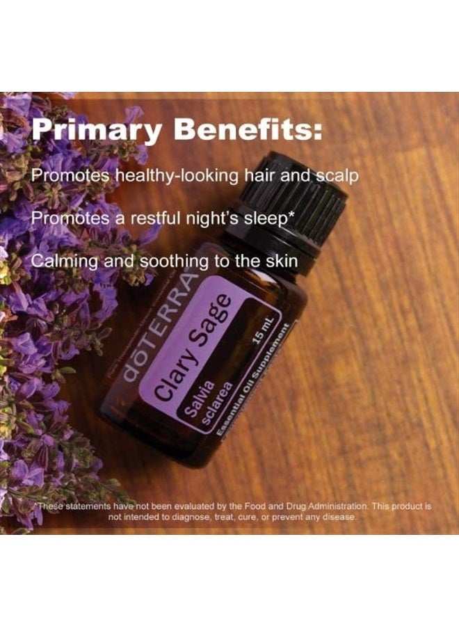 DoTerra دو تيرا - زيت المريمية الأساسي - يعزز مظهر الشعر وفروة الرأس الصحي، مهدئ ومريح للبشرة؛ للاستخدام في التبخير، داخليًا، أو موضعيًا - 15 مل - Image 3