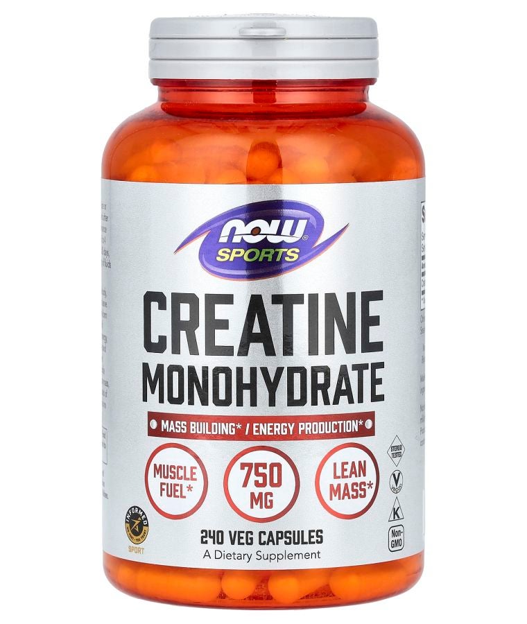 now Sports Creatine Monohydrate 750 mg 240 Veg Capsules
