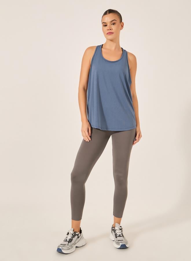 Styli Textured Racerback Tank Top  - Image 2